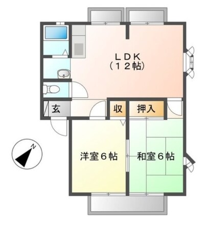 五社駅 徒歩13分 1階の物件間取画像